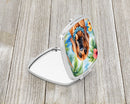 Bloodhound Luau Compact Mirror – Stylish Purse Mirror with Artistic Covers