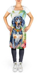 Bluetick Coonhound Luau Apron – Artist-Designed Kitchen, BBQ & Craft Apron
