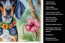 Bluetick Coonhound Luau Kitchen Towel