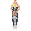 Border Collie Luau Apron – Artist-Designed Kitchen, BBQ & Craft Apron