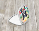 Border Collie Luau Compact Mirror – Stylish Purse Mirror with Artistic Covers