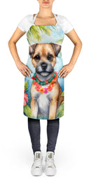 Border Terrier Luau Apron – Artist-Designed Kitchen, BBQ & Craft Apron