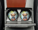 Border Terrier Luau Car Coasters – Set of 2 - Absorbent Stone with Fun & Functional Artwork