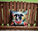 Borzoi Luau Throw Pillow - 14x14 Decorative Pillow – Art for Your Home & Patio