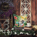 Borzoi Luau Throw Pillow - 14x14 Decorative Pillow – Art for Your Home & Patio