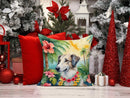 Borzoi Luau Throw Pillow - 14x14 Decorative Pillow – Art for Your Home & Patio