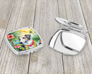 Borzoi Luau Compact Mirror – Stylish Purse Mirror with Artistic Covers