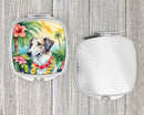 Borzoi Luau Compact Mirror – Stylish Purse Mirror with Artistic Covers