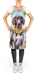 German Shorthaired Pointer Luau Apron – Artist-Designed Kitchen, BBQ & Craft Apron
