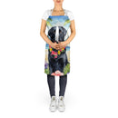 Black Labrador Retriever Luau Apron – Artist-Designed Kitchen, BBQ & Craft Apron