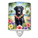 Black Labrador Retriever Luau Ceramic Night Light