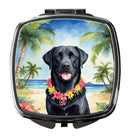 Black Labrador Retriever Luau Compact Mirror – Stylish Purse Mirror with Artistic Covers