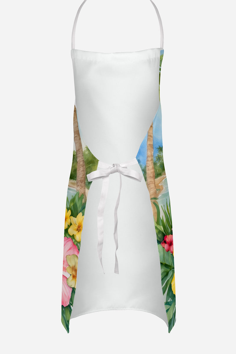 Yellow Labrador Retriever Luau Apron