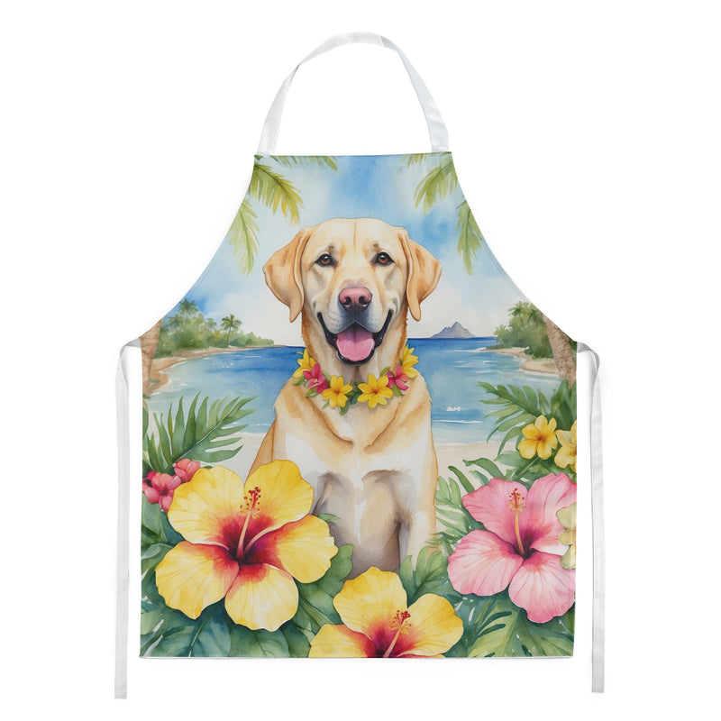 Yellow Labrador Retriever Luau Apron