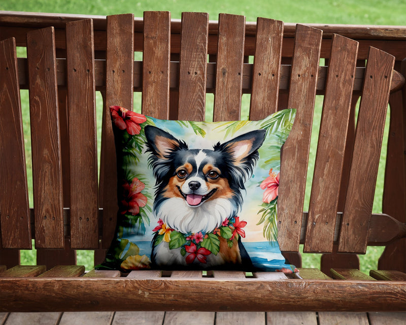 Papillon Luau Throw Pillow