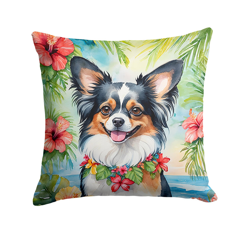 Papillon Luau Throw Pillow