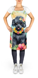 Black Poodle Luau Apron – Artist-Designed Kitchen, BBQ & Craft Apron