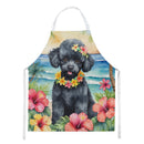 Black Poodle Luau Apron – Artist-Designed Kitchen, BBQ & Craft Apron