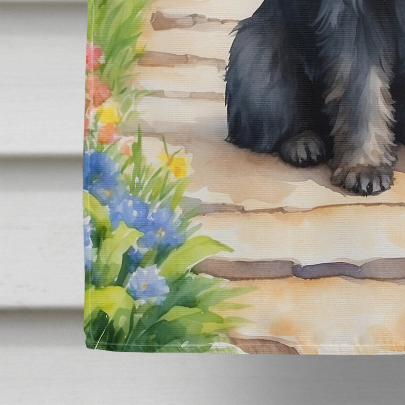 Affenpinscher Spring Path House Flag