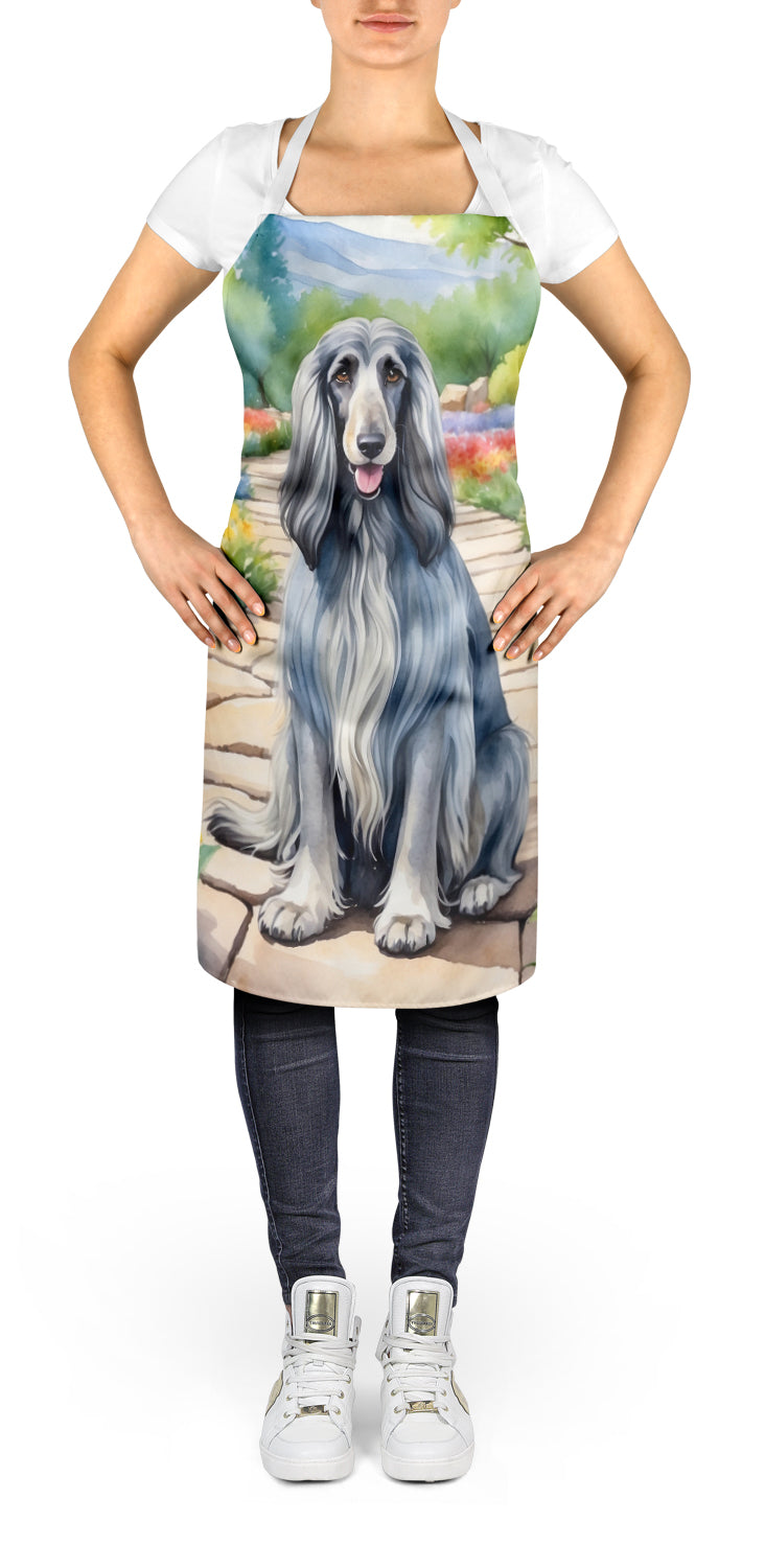 Afghan Hound Spring Garden Apron