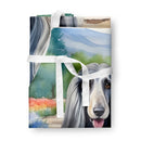 Afghan Hound Spring Garden Apron – Artist-Designed Kitchen, BBQ & Craft Apron