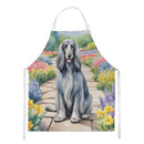 Afghan Hound Spring Garden Apron – Artist-Designed Kitchen, BBQ & Craft Apron
