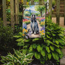 Afghan Hound Spring Path Garden Flag  – Dog-Themed Floral Outdoor Decor