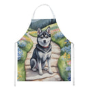 Alaskan Klee Kai Spring Garden Apron – Artist-Designed Kitchen, BBQ & Craft Apron