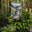 Alaskan Klee Kai Spring Path Garden Flag  – Dog-Themed Floral Outdoor Decor
