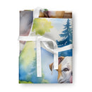 American Bulldog Spring Garden Apron – Artist-Designed Kitchen, BBQ & Craft Apron