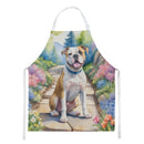 American Bulldog Spring Garden Apron – Artist-Designed Kitchen, BBQ & Craft Apron