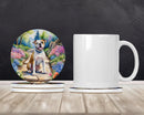 American Bulldog Spring Garden Large Sandstone Coasters Pack of 4