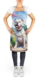 American Bulldog Spring Garden Apron – Artist-Designed Kitchen, BBQ & Craft Apron