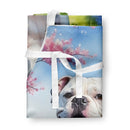 American Bulldog Spring Garden Apron – Artist-Designed Kitchen, BBQ & Craft Apron