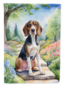 American English Coonhound Spring Path House Flag