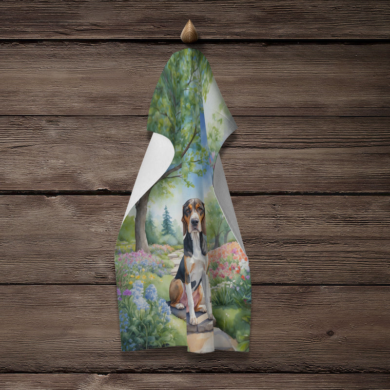 American English Coonhound Spring Garden Kitchen Towel