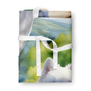 American Eskimo Spring Garden Apron – Artist-Designed Kitchen, BBQ & Craft Apron