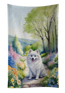 American Eskimo Spring Garden Kitchen Towel