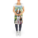 American Foxhound Spring Garden Apron – Artist-Designed Kitchen, BBQ & Craft Apron