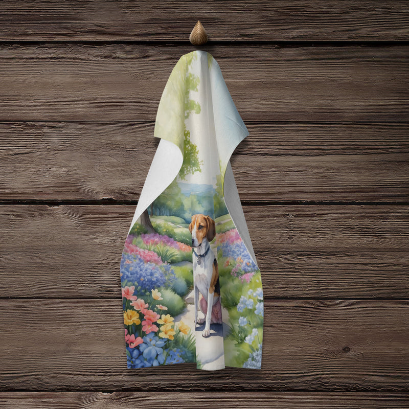 American Foxhound Spring Garden Kitchen Towel