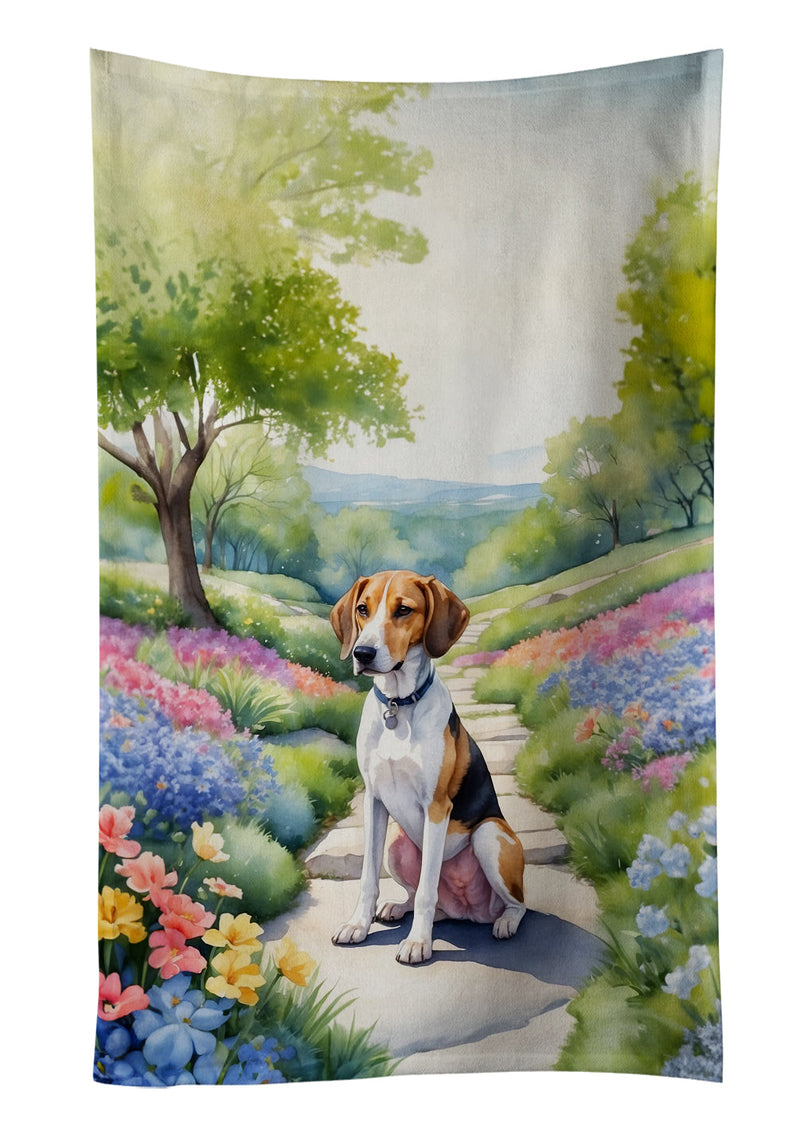 American Foxhound Spring Garden Kitchen Towel