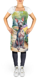American Hairless Terrier Spring Garden Apron – Artist-Designed Kitchen, BBQ & Craft Apron
