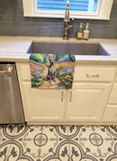 American Hairless Terrier Spring Garden Kitchen Towel