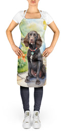 American Water Spaniel Spring Garden Apron – Artist-Designed Kitchen, BBQ & Craft Apron