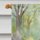 American Water Spaniel Spring Path House Flag