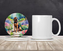 Bloodhound Spring Path Large Sandstone Coasters Pack of 4
