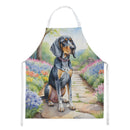 Bluetick Coonhound Spring Path Apron – Artist-Designed Kitchen, BBQ & Craft Apron