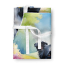 Border Collie Spring Path Apron – Artist-Designed Kitchen, BBQ & Craft Apron