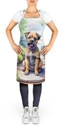 Border Terrier Spring Path Apron – Artist-Designed Kitchen, BBQ & Craft Apron