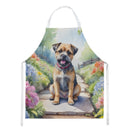 Border Terrier Spring Path Apron – Artist-Designed Kitchen, BBQ & Craft Apron
